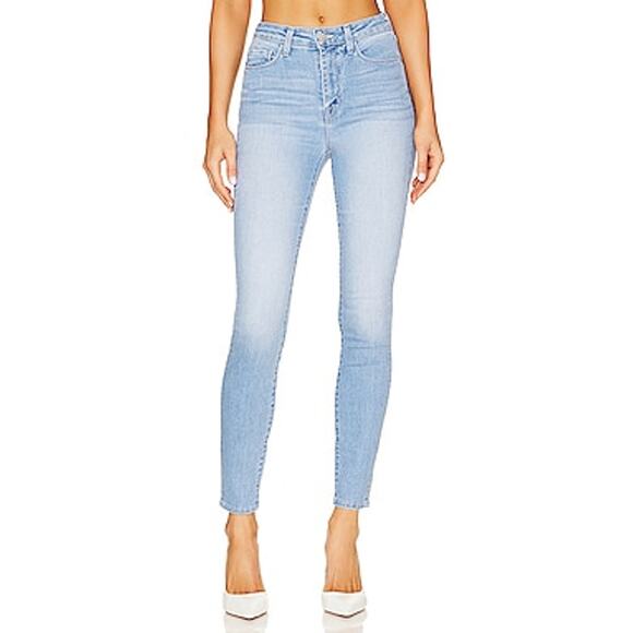 L'Agence 'Monique' Blue Ultra High Rise Skinny Denim Jean Size 25